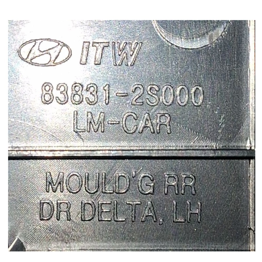 Acabamento Externo Porta Traseira Esquerda Hyundai Ix35 2014 Preto 5
