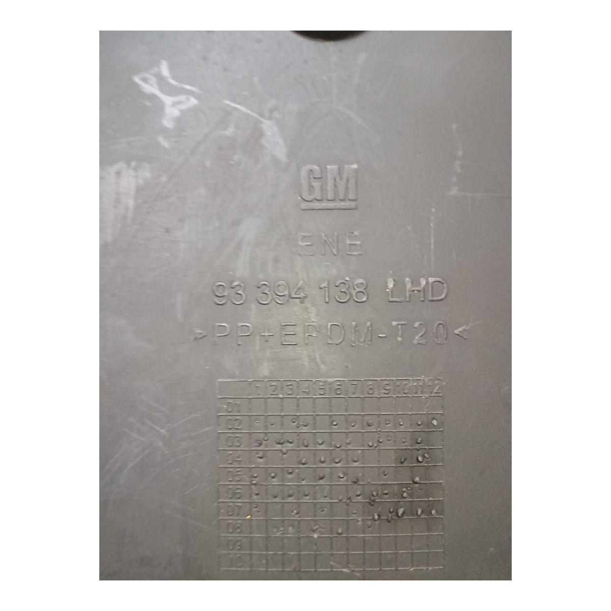 Moldura Painel Instrumentos Gm Corsa  2010 93394138 Preto 4