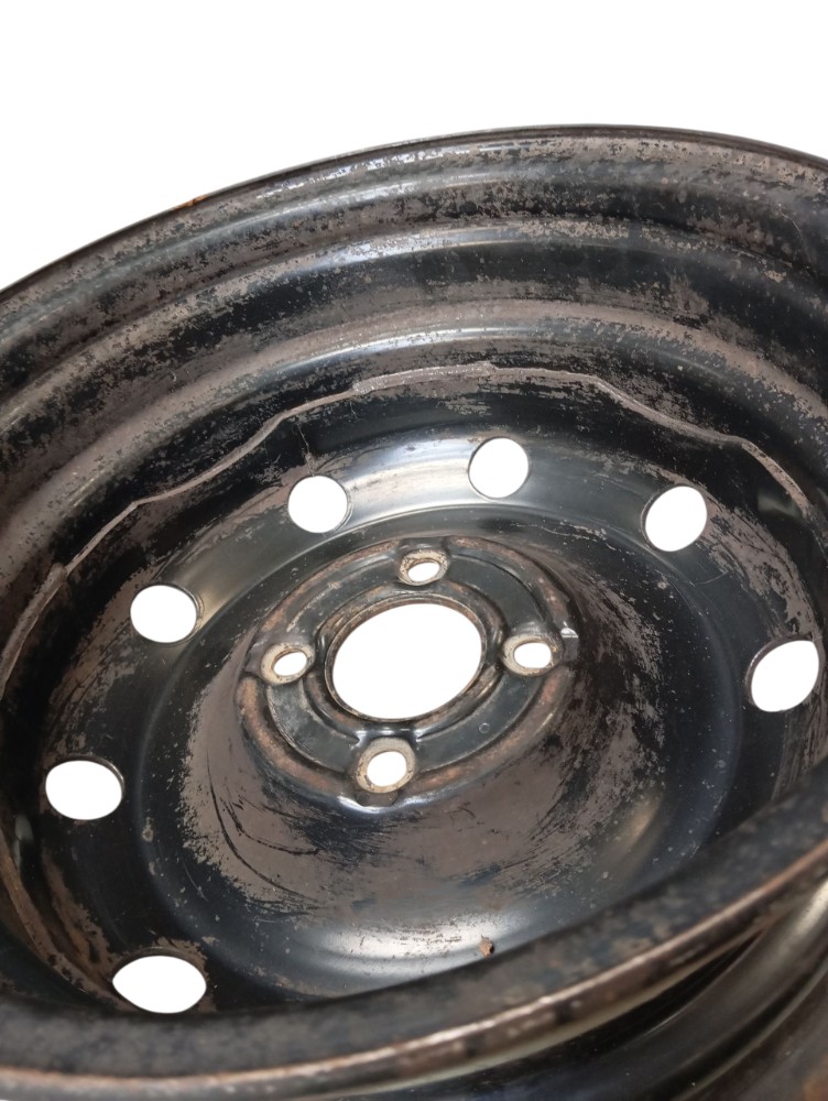 Roda Ferro Aro 14 Renault Logan Sandero 8200613287/295 Usado Preto 3