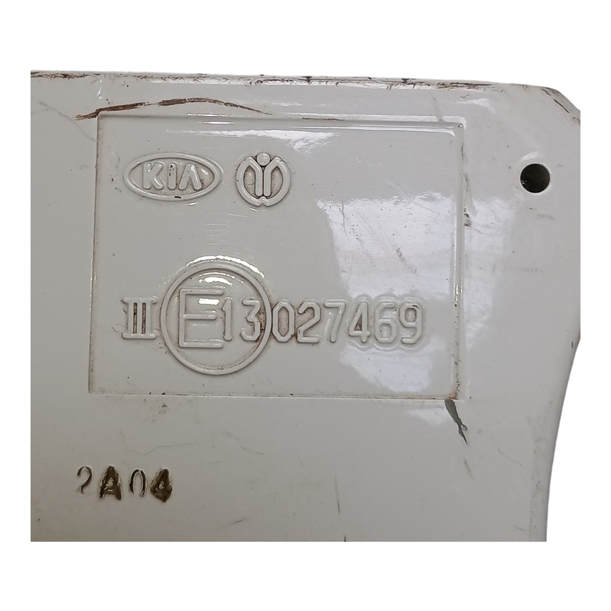Capa Retrovisor Esquerdo Kia Sportage 2011 À 2015 C/detalhes Branco 9