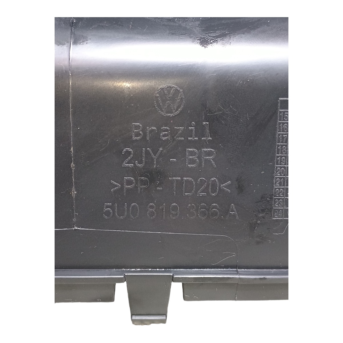 Moldura Duto Ar Condicionado Vw Gol Mpi 2022 5u0891366a 5