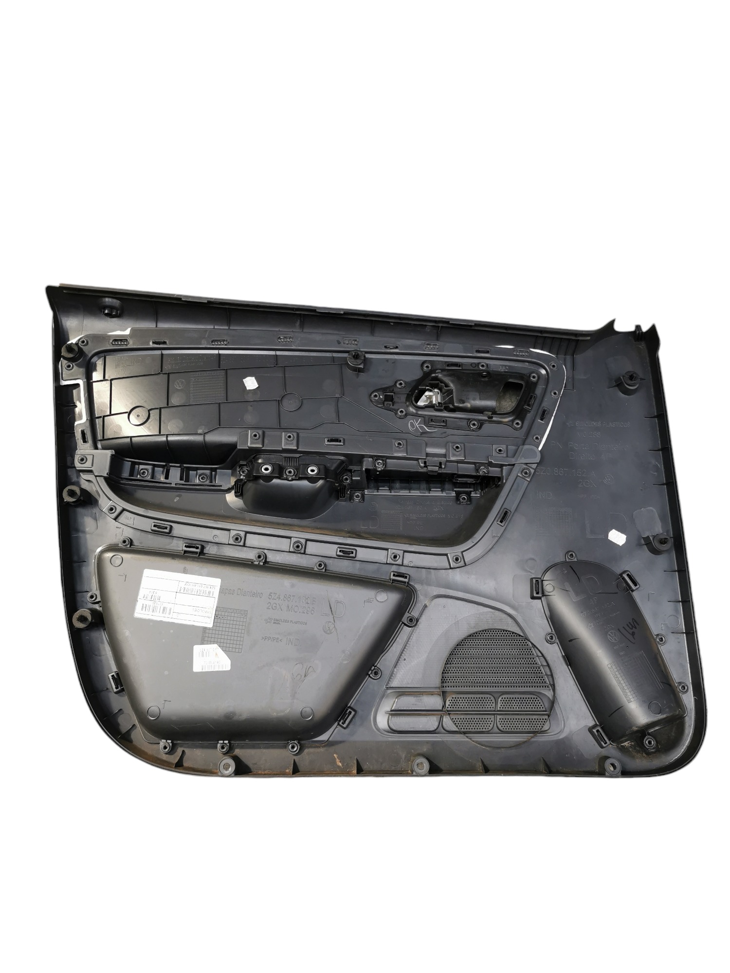 Forro Porta Dianteiro Direito Vw Fox 2013 A 2017 A1 2