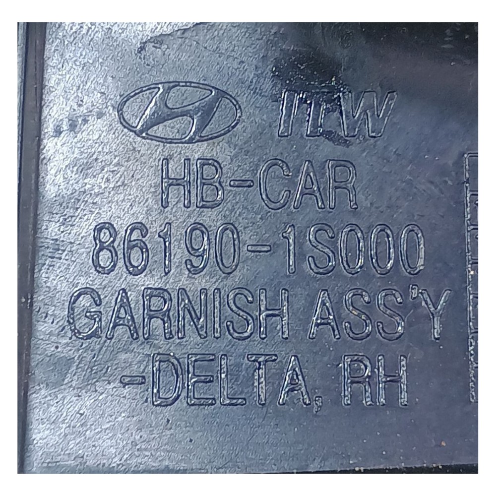Acabamento Moldura Retrovisor Direito Hyundai Hb20 2018  Preto 6