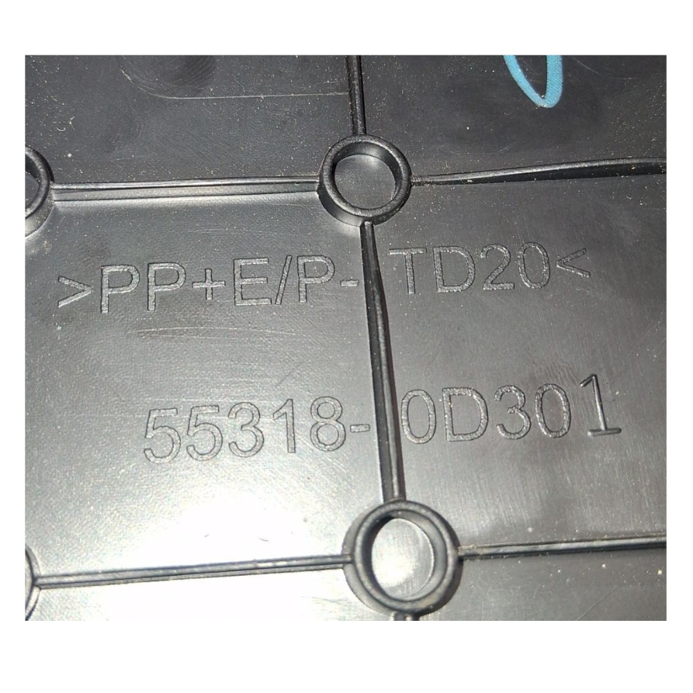 Moldura Acabamento Lateral Direito Painel Toyota Yaris 2021 Preto 5