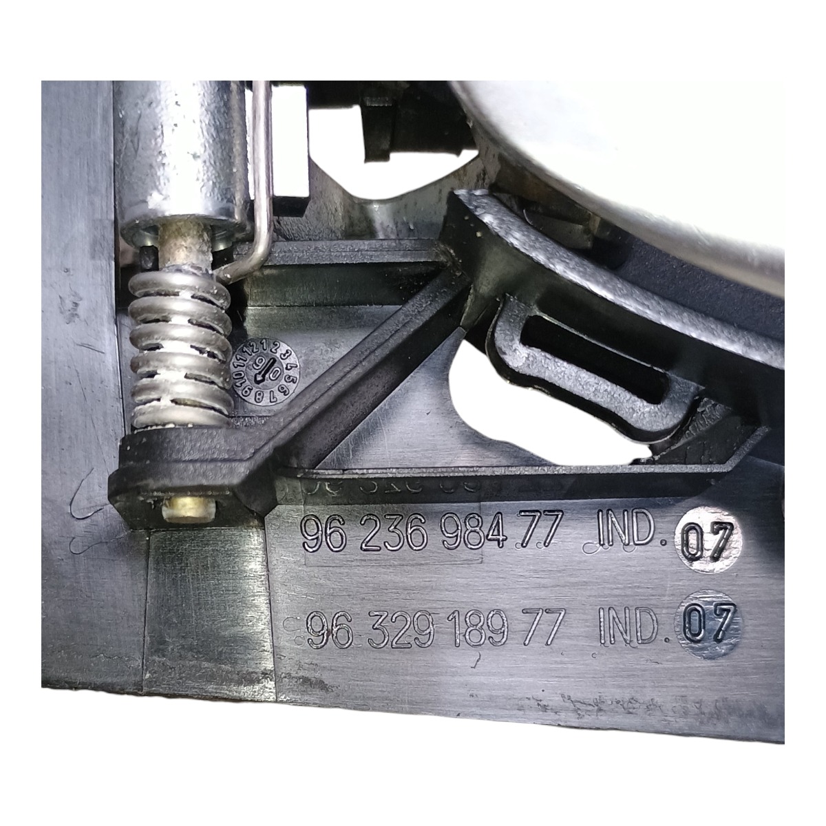 Maçaneta Interna Lado Esquerdo Peugeot 206 207 1998 A 2015 Preto/prata Dianteira/traseira 3