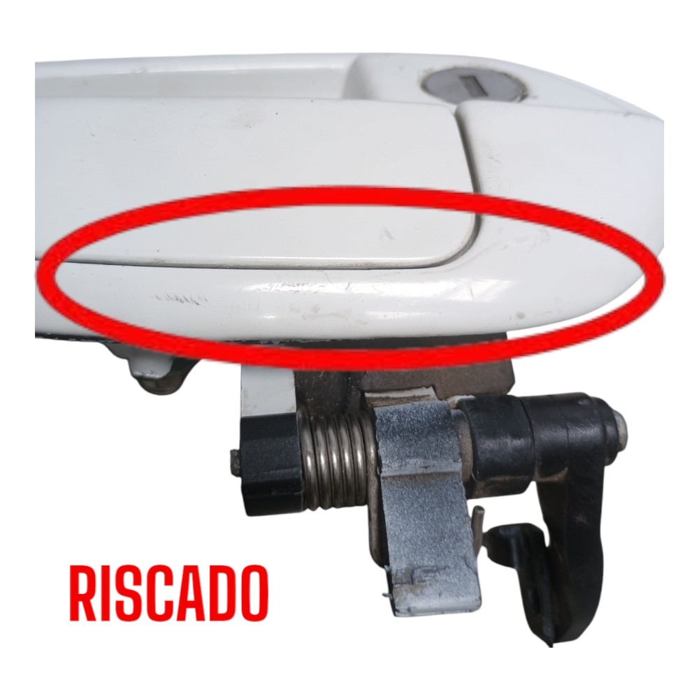 Maçaneta Externa Porta Diant Dir Fiat Punto 2012 *detalhes  Branco Dianteira 8