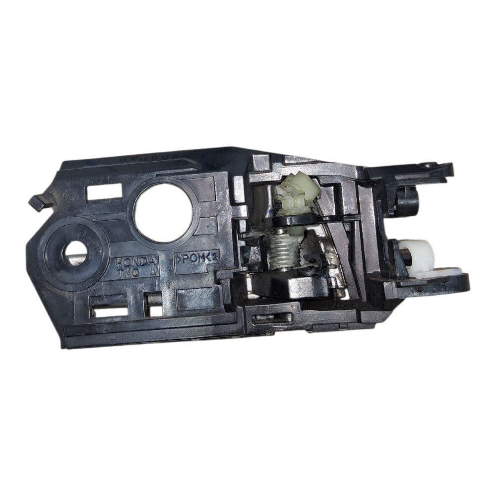 Maçaneta Interna Porta Traseira Esquerda Honda City 2010 Prata Preto Traseira 2
