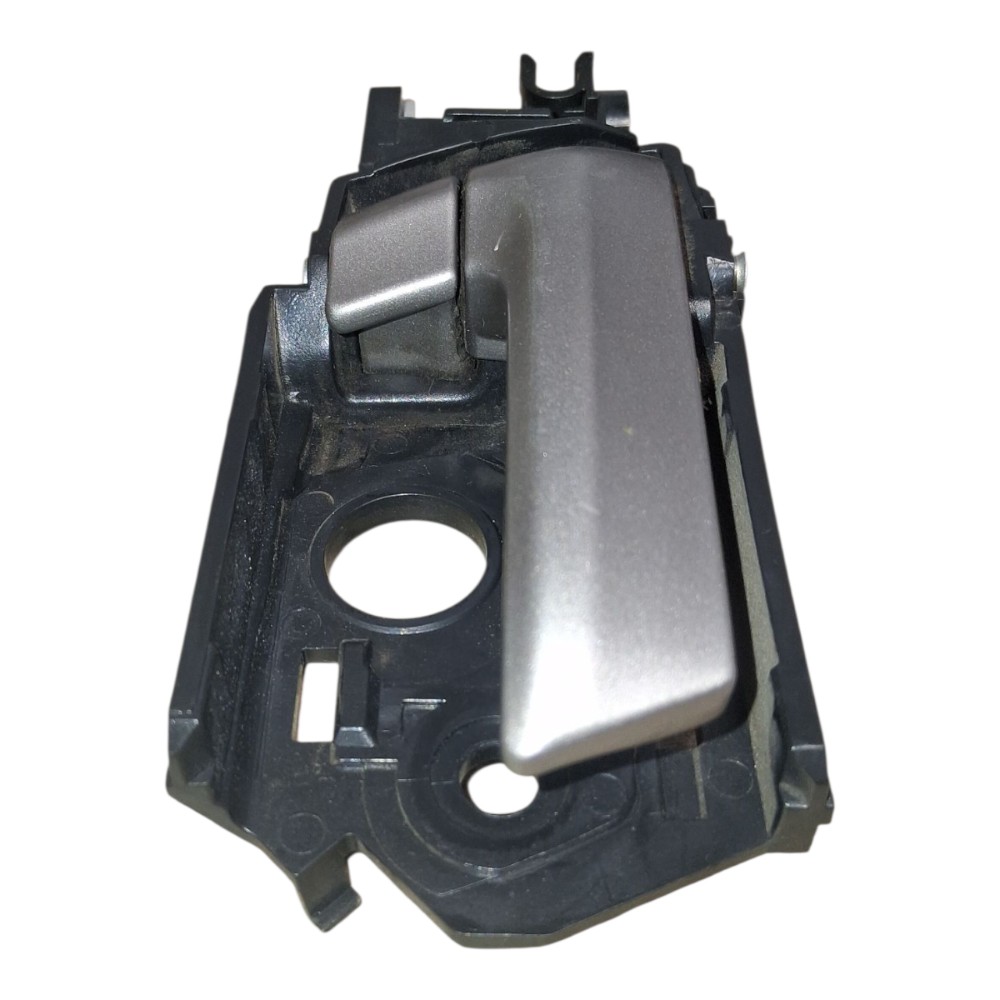 Maçaneta Interna Porta Traseira Direita Honda City 2010 Prata Preto Traseira 2