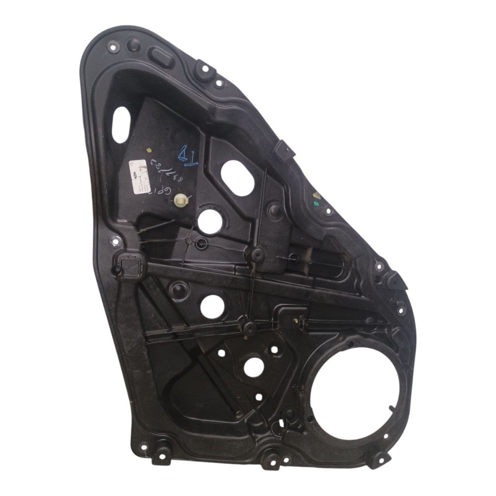 Suporte Máquina Vidro Traseiro Dir New Fiesta sedan mexicano 2011 À 2013 Preto 3