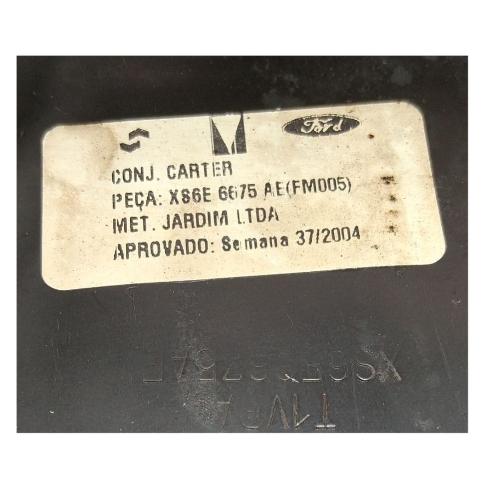 Cárter Óleo Motor Ford Fiesta Ka 1999 Á 2013 Xs6e6675ae 8