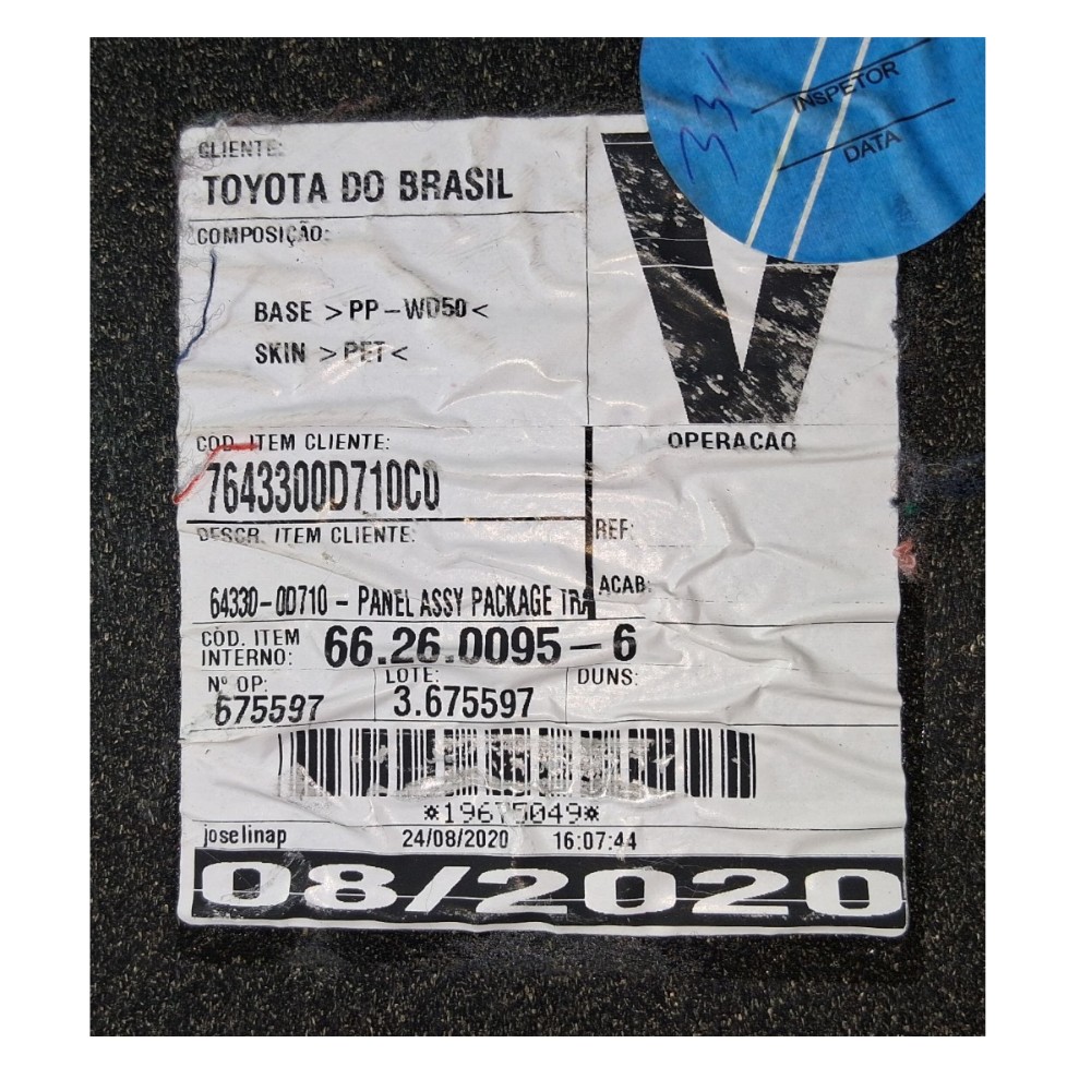Tampão Porta Malas Bagagito Yaris Sd 2021 7643300d710c0 Preto 3