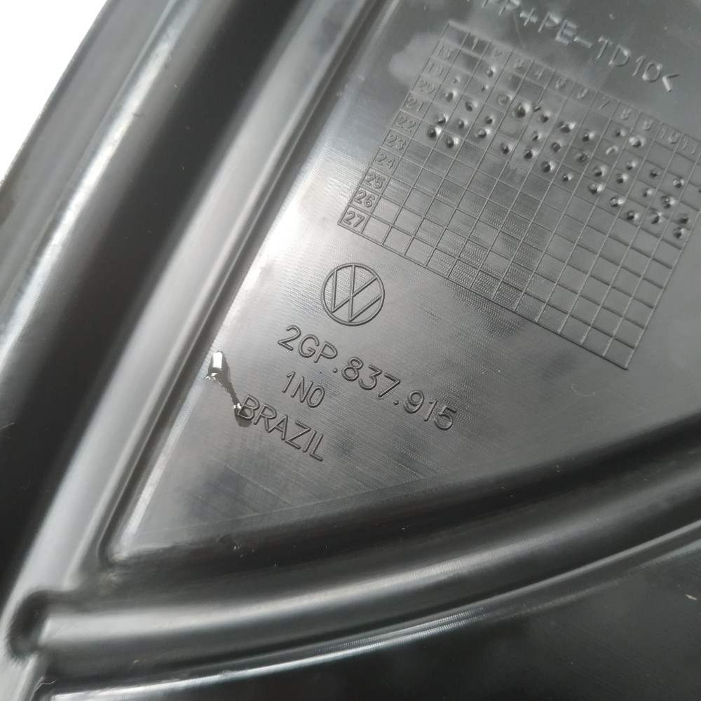 Acabamento Interno Porta Traseira Esquerda Vw Tcross 2022 Traseira Esquerda Preto 3