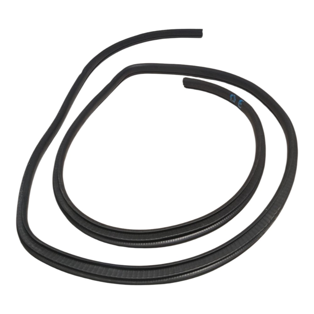 Borracha Porta Dianteira Esquerda Nissan Versa 2019 Preto Preto