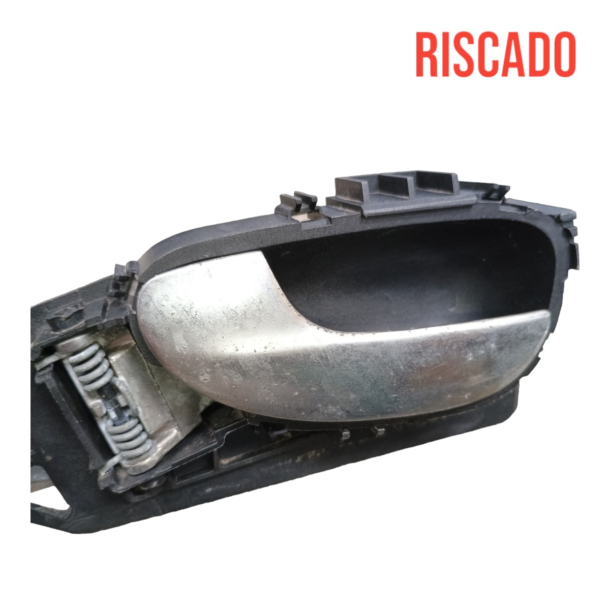 Maçaneta Interna Esquerda Dianteira Peugeot 307 2002 A 2013 – Preto/prata – Dianteira/traseira