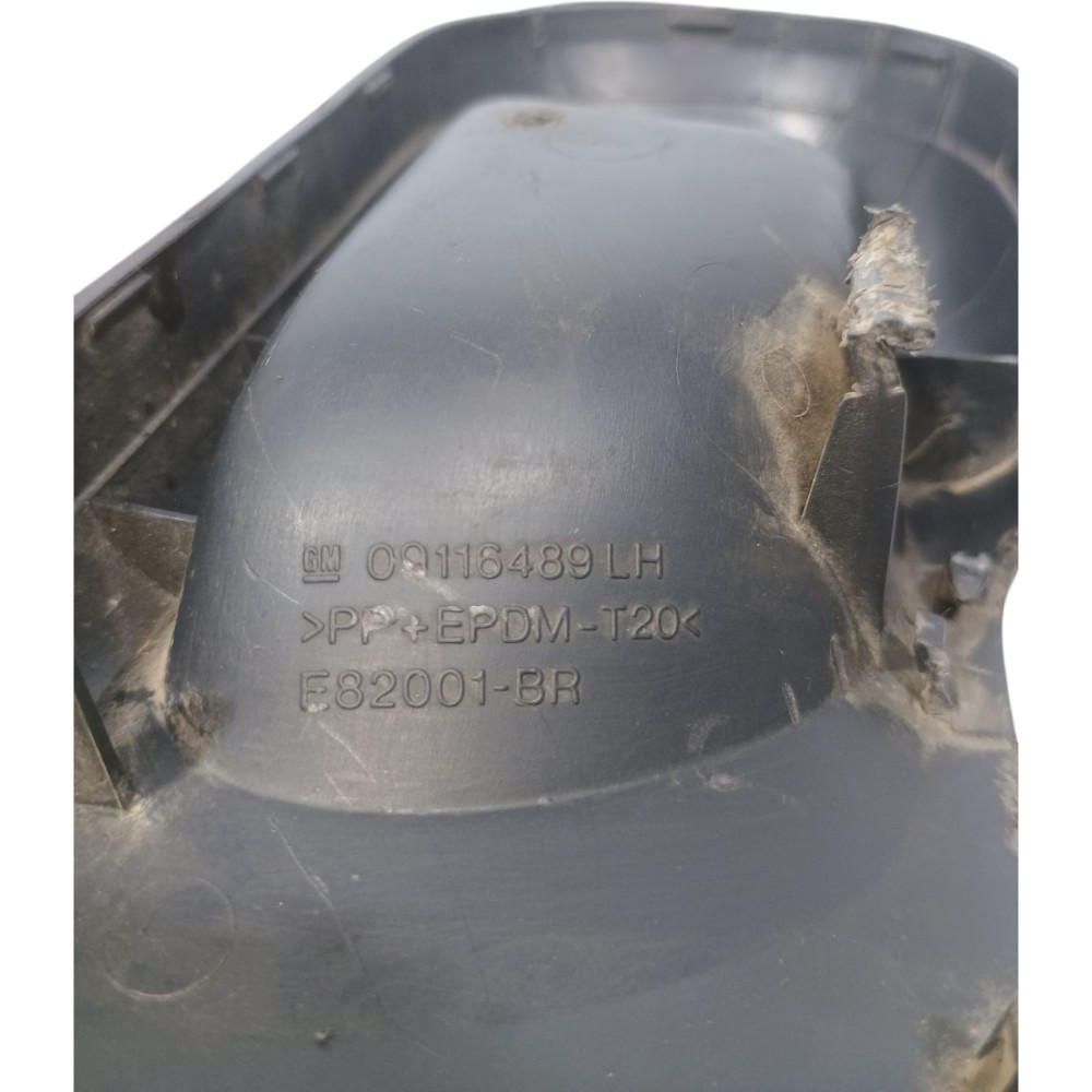 Moldura Maçaneta Interna Porta Tras Esq Gm Corsa Sedan 2004 Preto Traseira 5