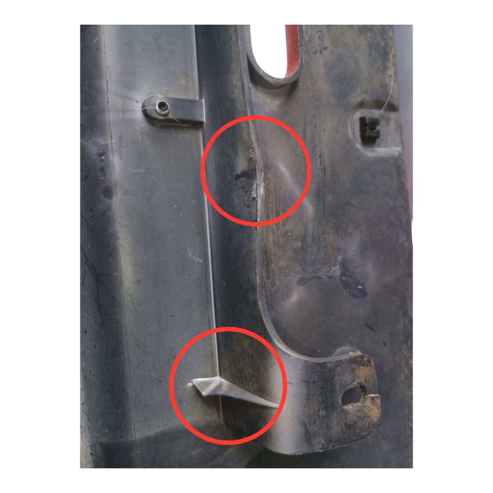 Parachoque Traseiro Central Ford Ka Endura 1997 *detalhes 9