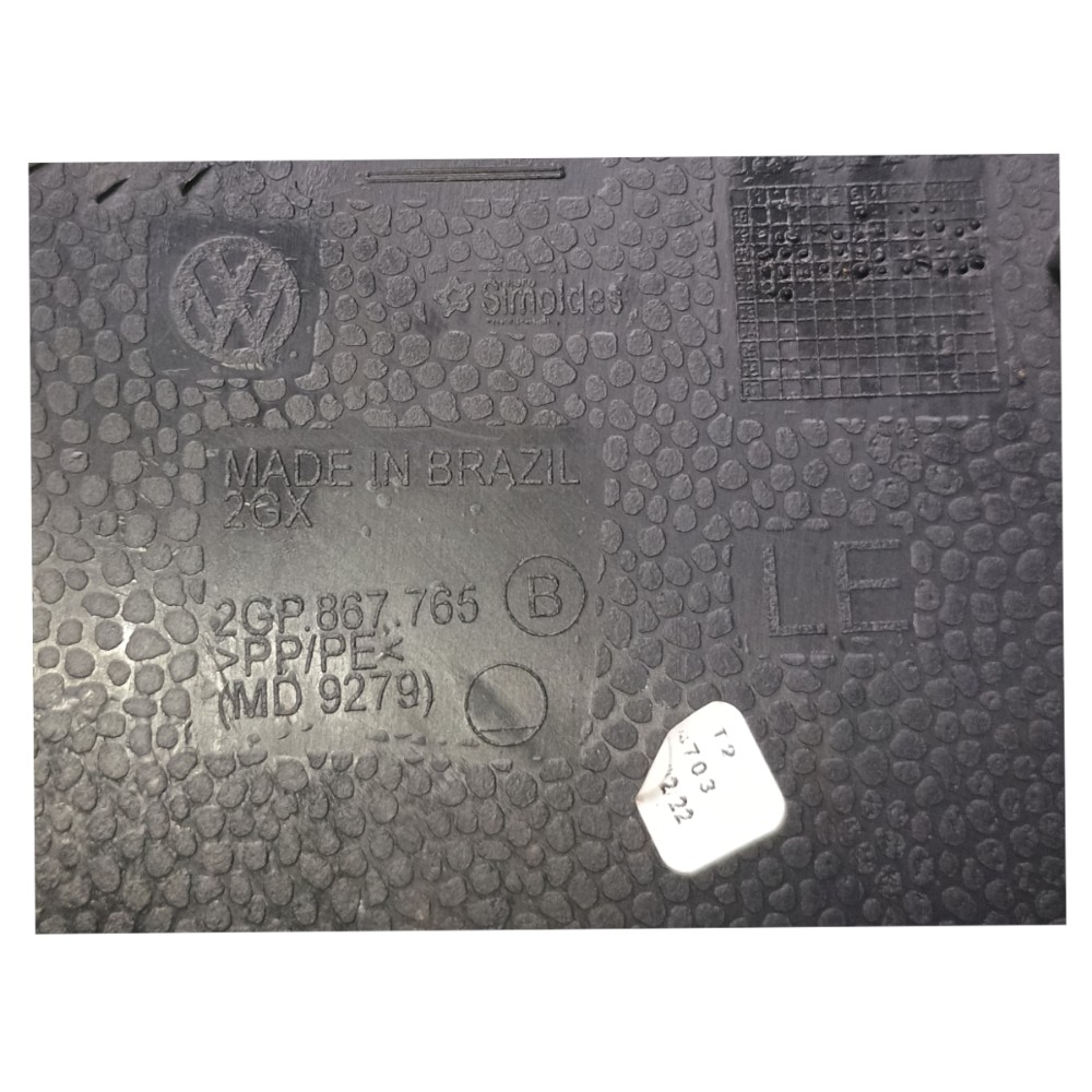 Acabamento Banco Traseiro Esquerdo Vw T Cross 2022 2gp867765 Preto 5