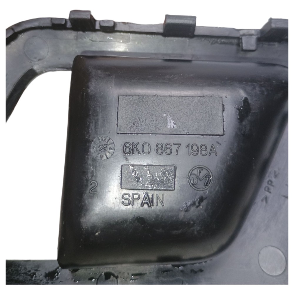 Moldura Maçaneta Interna Porta Direita Seat Cordoba 1998 Preto Dianteira 5