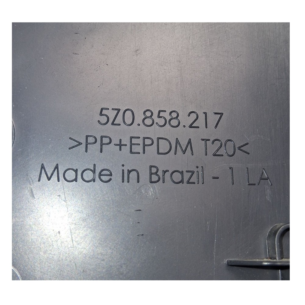 Acabamento Lateral Esquerdo Painel Vw Fox 2012 5z0858217 Preto 7