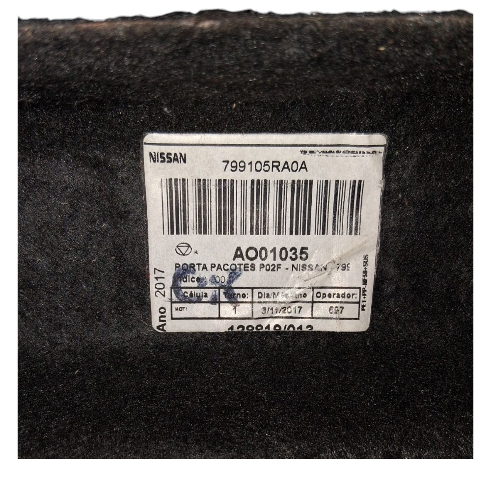 Tampão Bagagito Porta Malas Kicks 2018 799105ra0a Preto 4