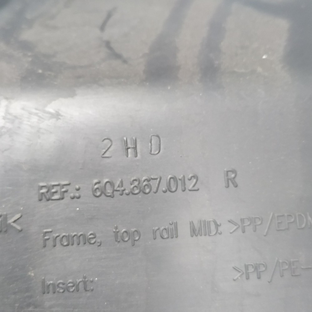 Forro Porta Dianteiro Direito Vw Polo 2014 Preto 3