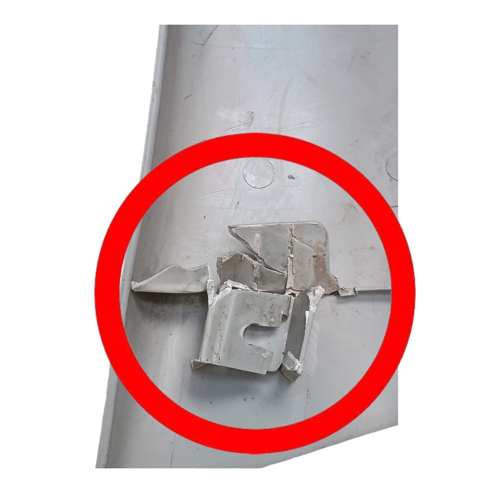 Moldura Coluna Lateral Esquerda Honda Fit 2008 Com Detalhe 6
