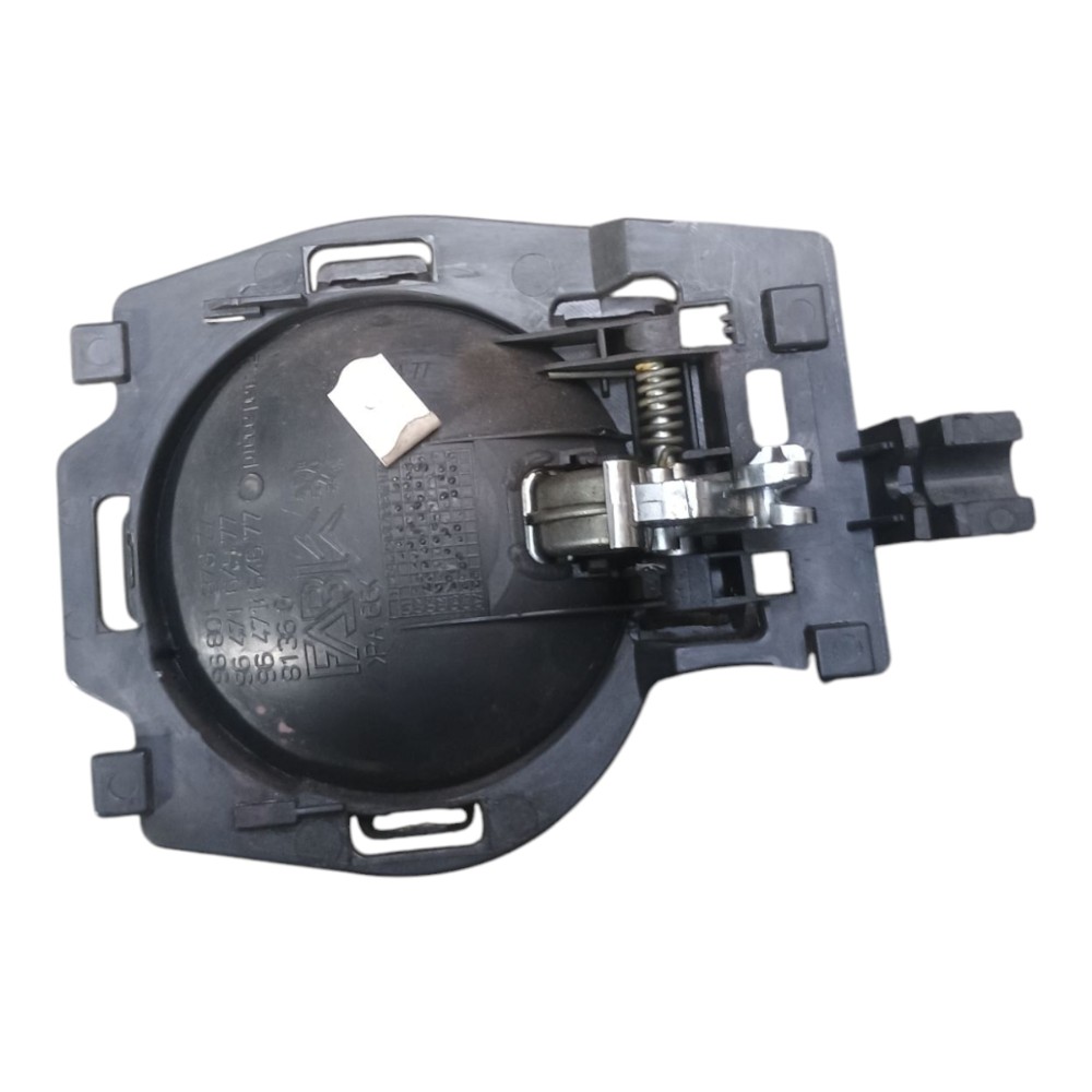 Maçaneta Interna Porta Diant Esquerda Citroen C3 2003 À 2012 Preto/prata Dianteira/traseira 2