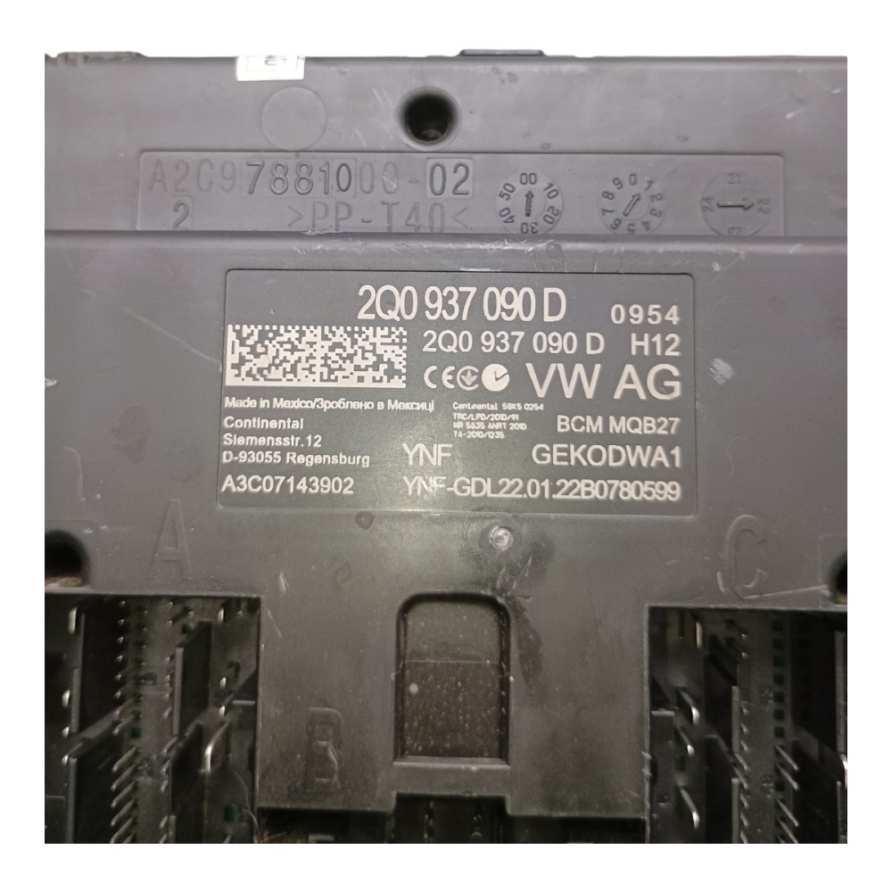 Módulo Conforto Vw Tcross Tsi 2022 2q0937090d 4