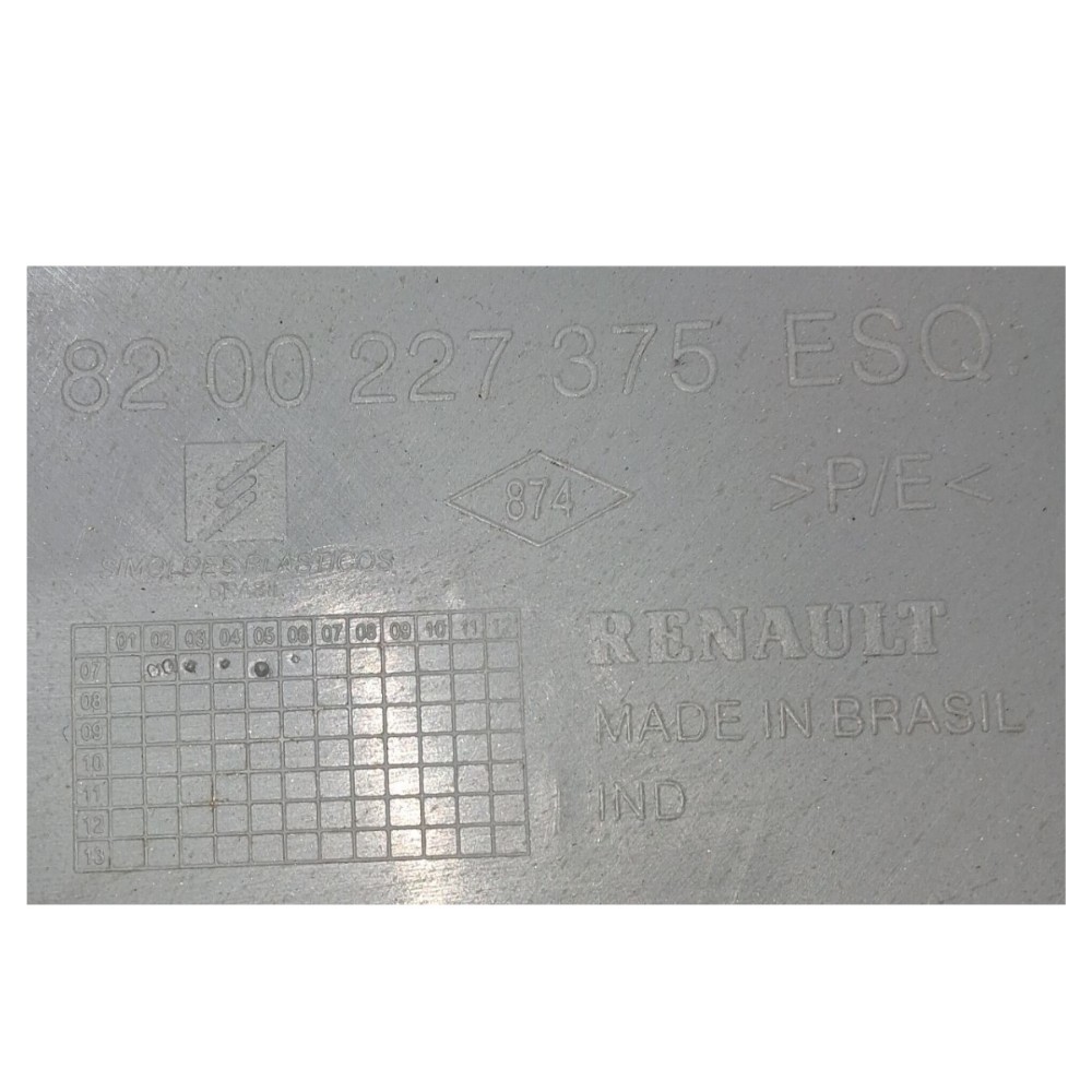 Forro Lateral Porta Traseira Esquerda Renault Clio 2008 4