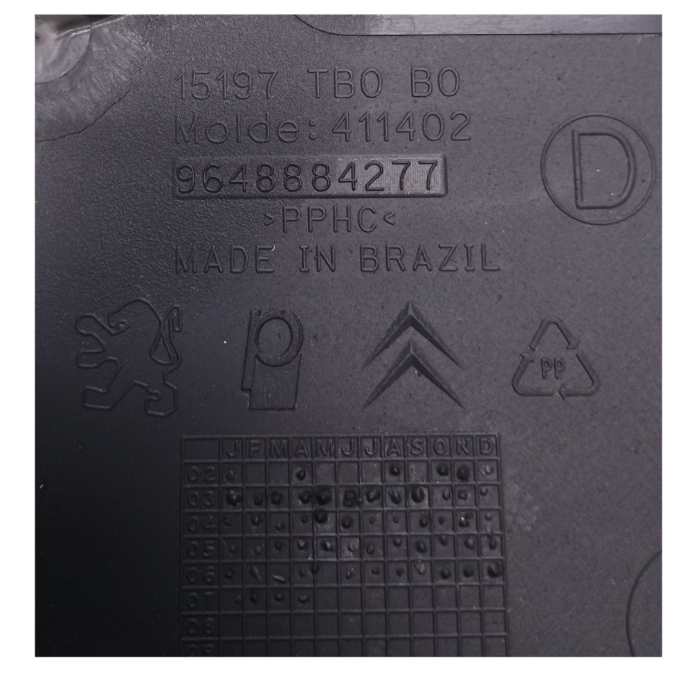 Forro Porta Traseira Direita Citroen C3 2003 À 2012 3