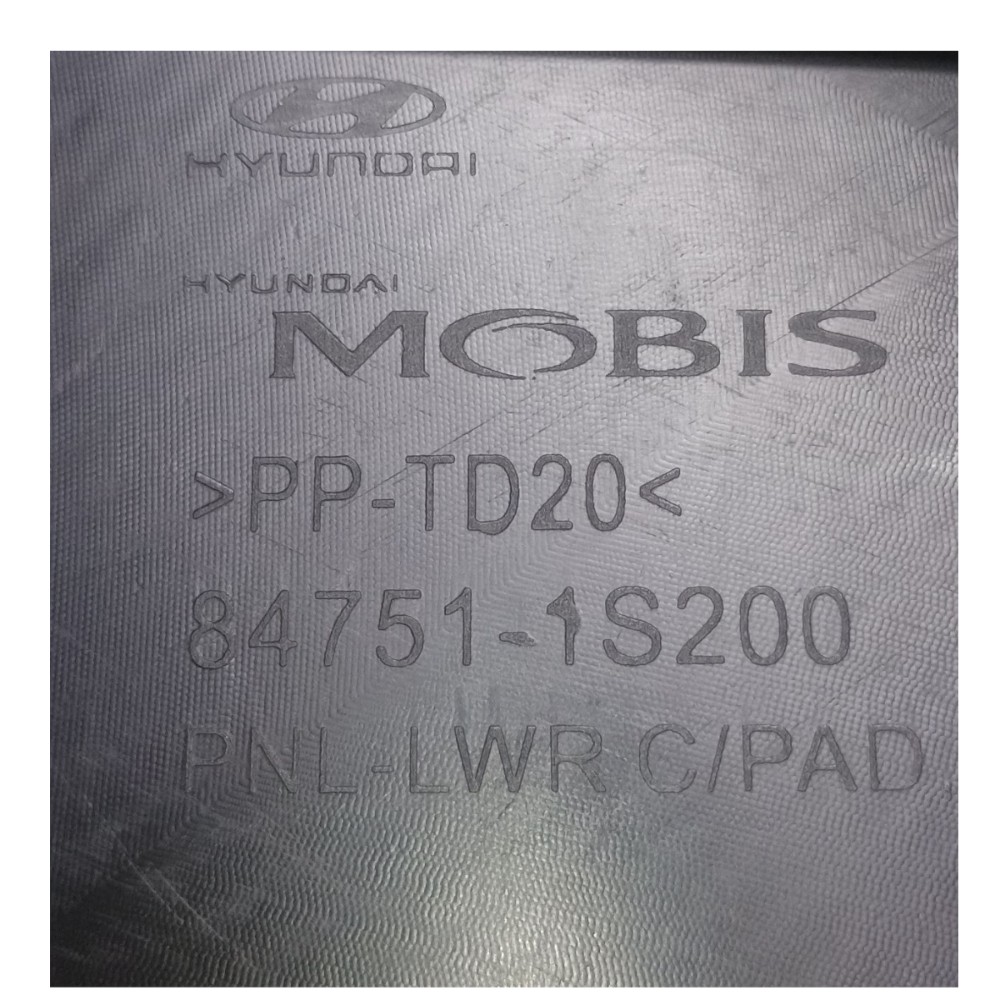 Moldura Inferior Painel Hyundai Hb20 1.6 2018 847511s200 Preto 5
