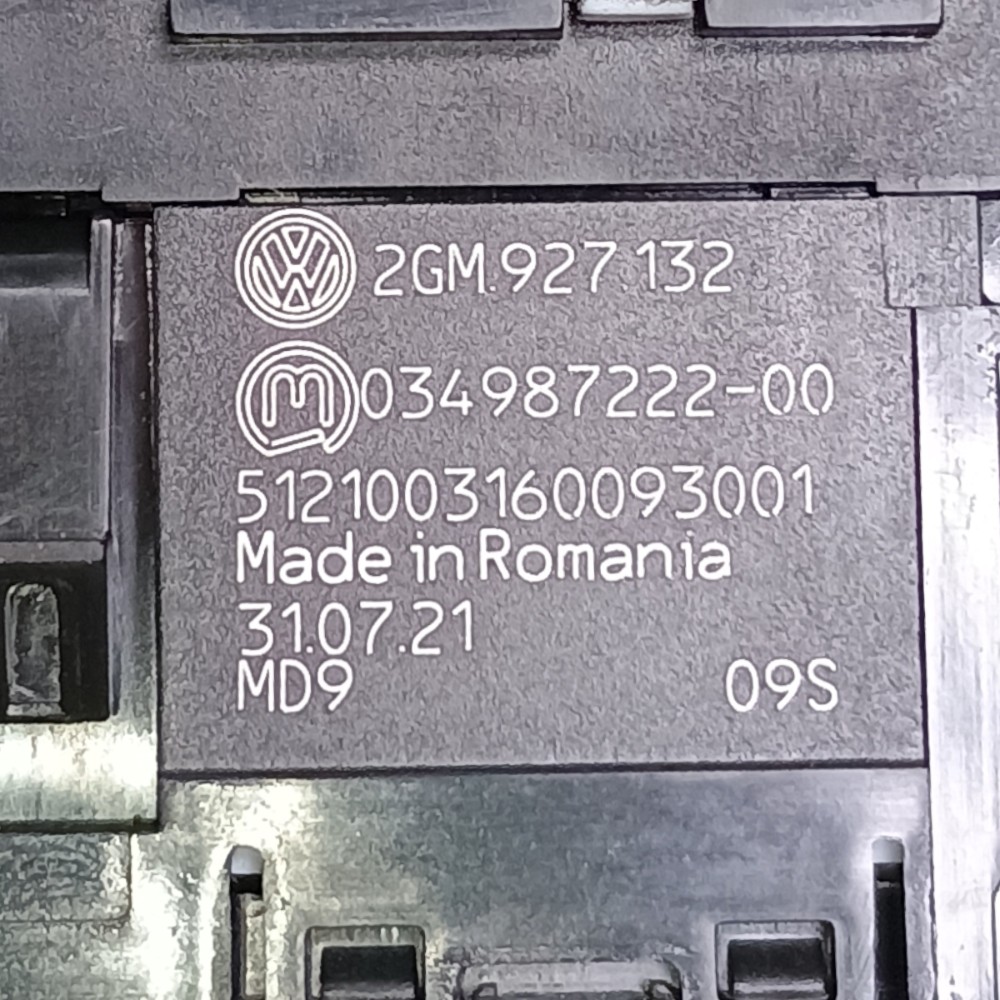 Botão Pisca Alerta Vw T Cross Tsi 2022 2gm927132 7