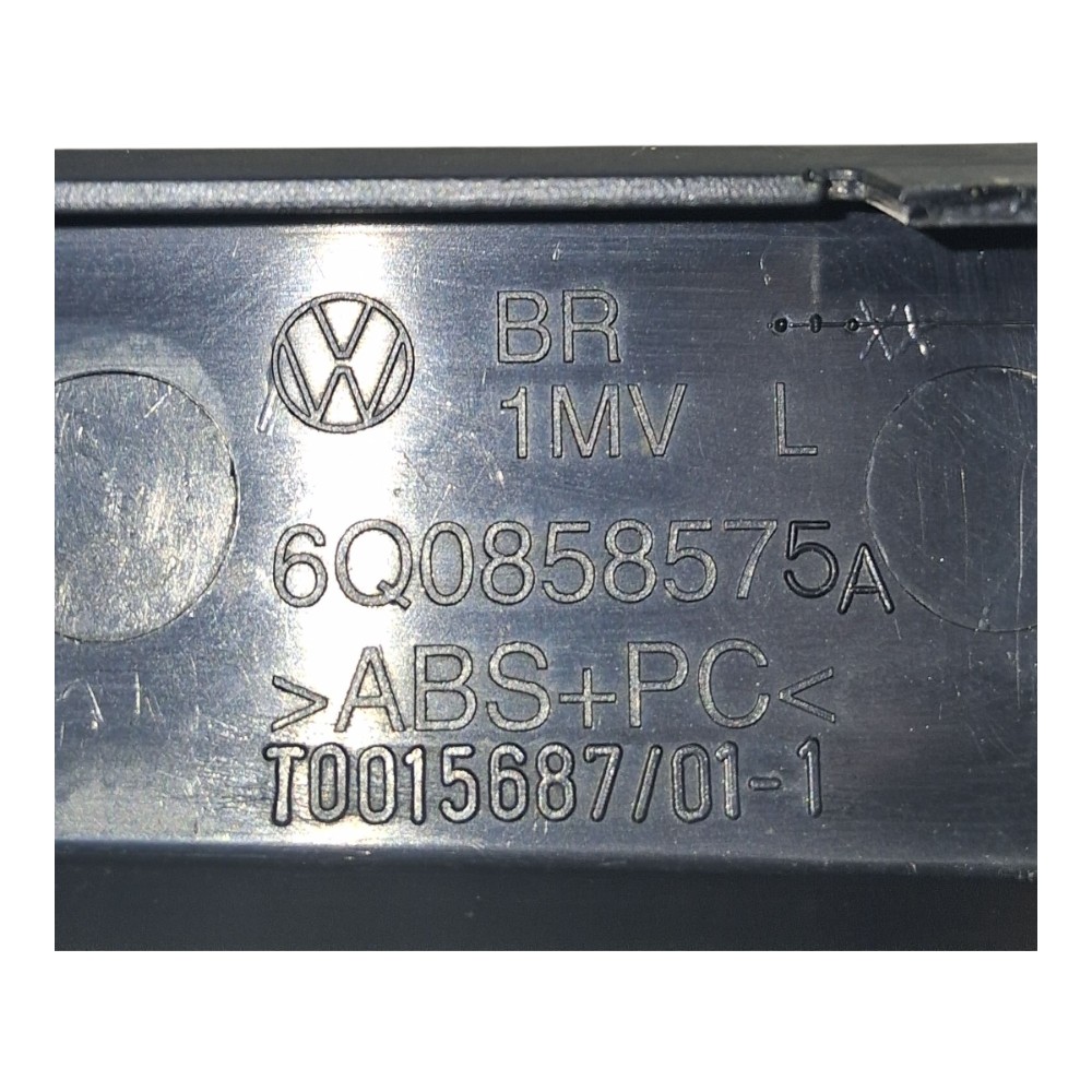 Tampa Inferior Esquerda Painel Vw Polo Sedan 2008 6q0858575a Preto 5