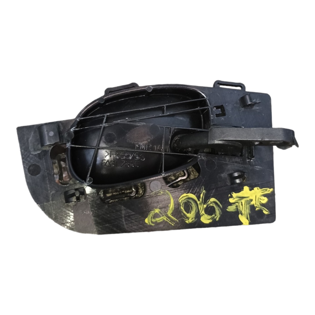 Maçaneta Interna Lado Esquerdo Peugeot 206 207 1998 A 2015 Preto/prata Traseira 2