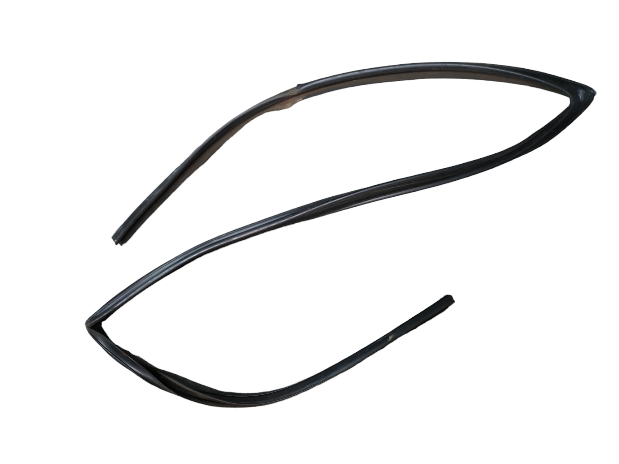 Borracha Guia Vidro Dianteira Esquerda Vw Fox 2013 Preto 2