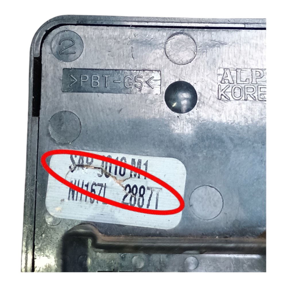 Botão Comando Retrovisor Elétrico Honda Fit 2008 Com Detalhe 7