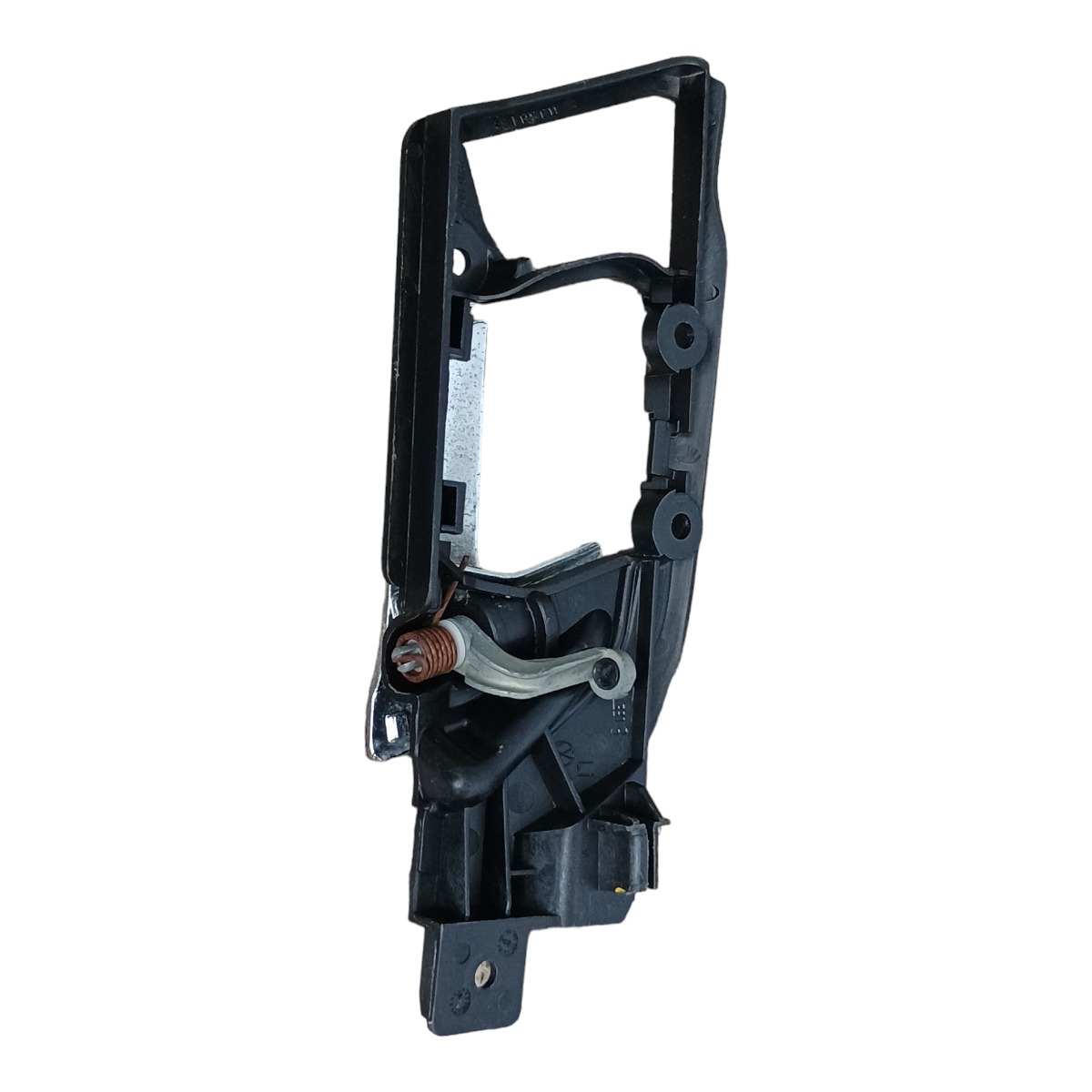 Maçaneta Interna Porta Traseira Esquerda Vw Polo 2003 Preto/prata Traseira 2