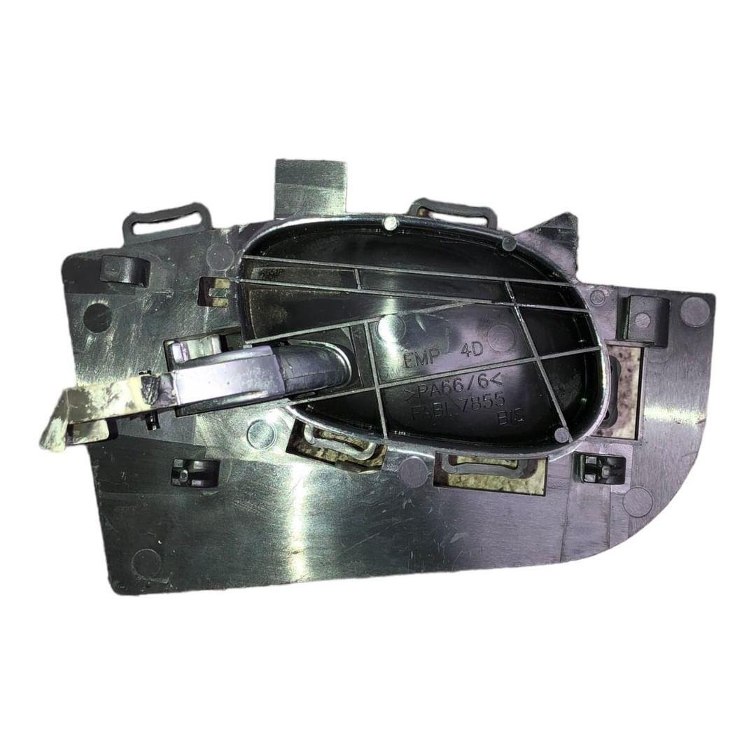 Maçaneta Interna Lado Direito Peugeot 206 207 1998 A 2015 Prata Dianteira/traseira 3