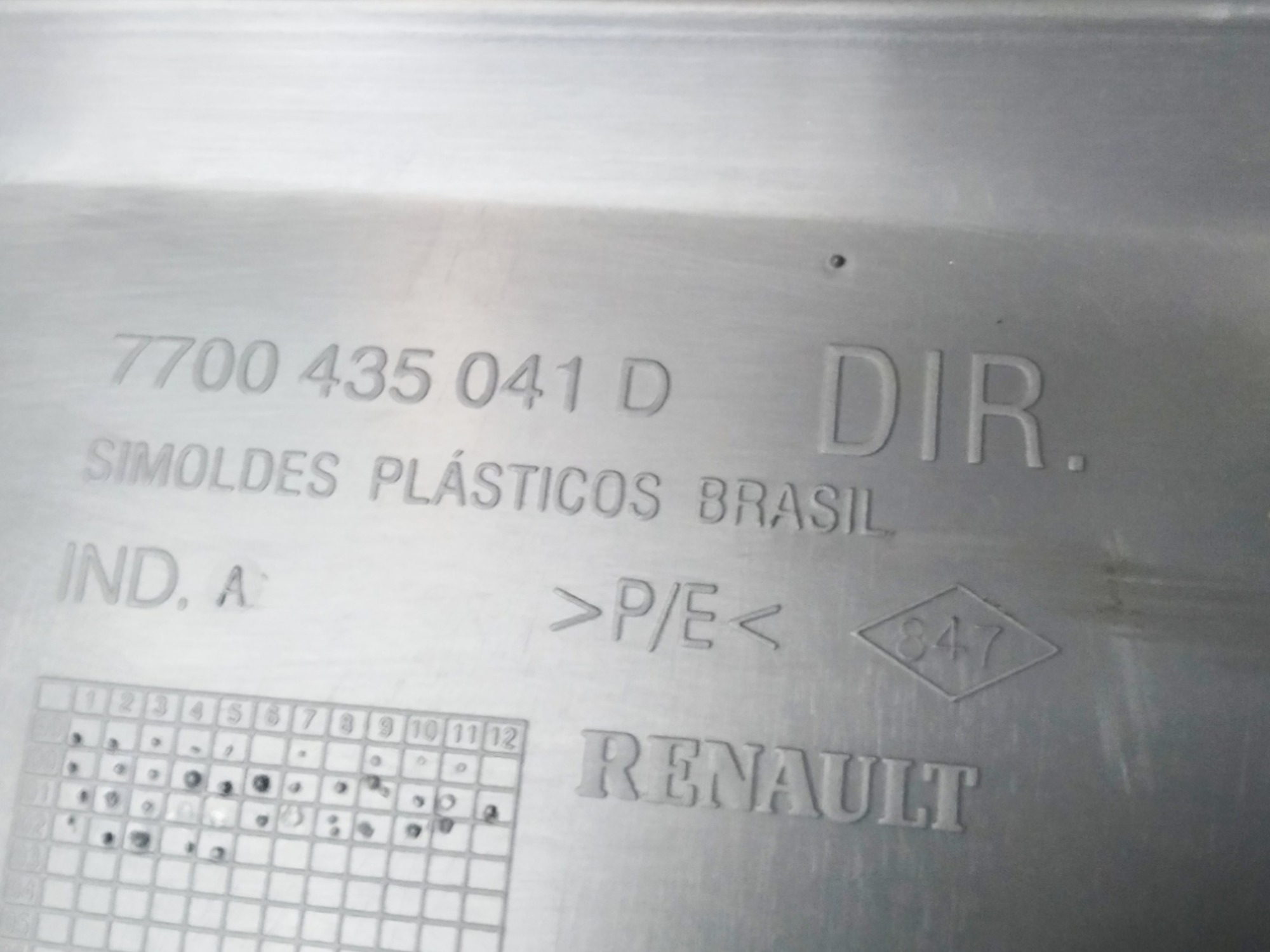 Forro Porta Dianteiro Direito Renault Clio 2000 A 2010 Cinza 3