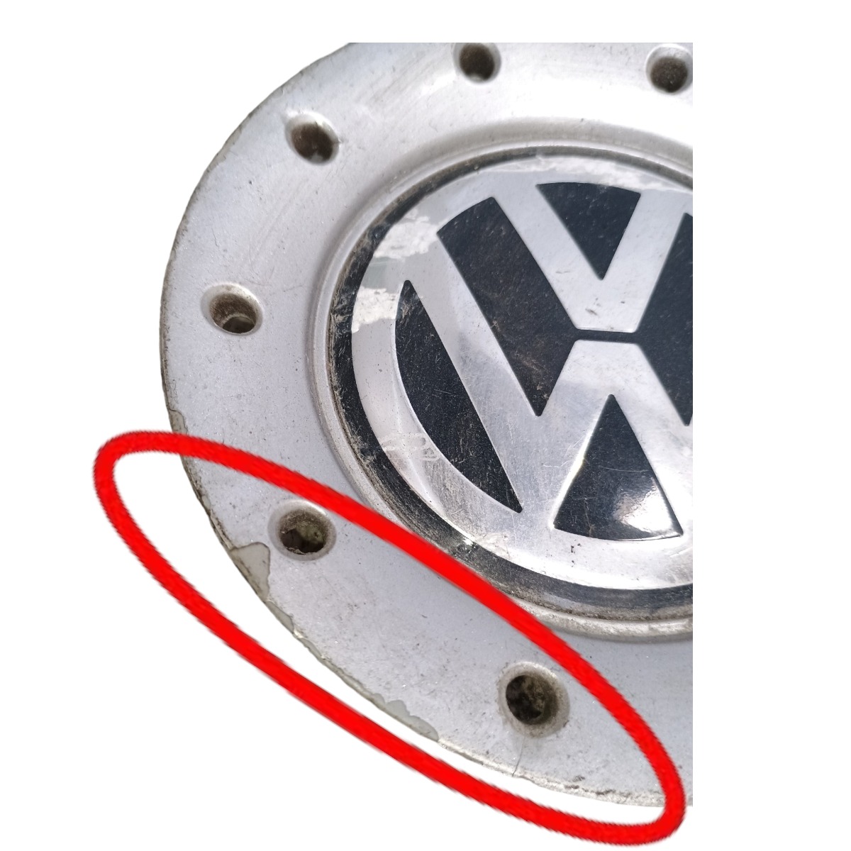 Calota Central Vw Polo 2002 À 2006 6q0601149g Com Detalhes  Prata 4