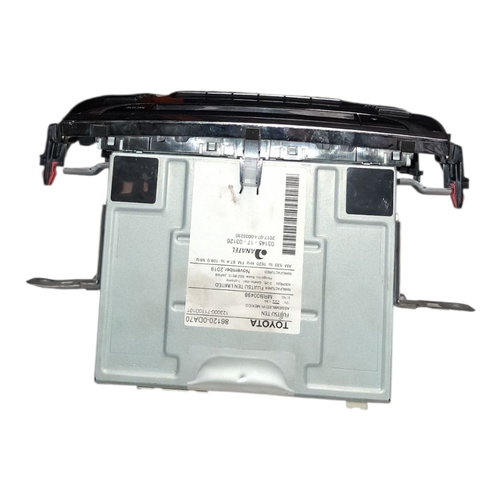 Rádio Central Multimídia Toyota Yaris Sd 2021 861200da70 Preto 7