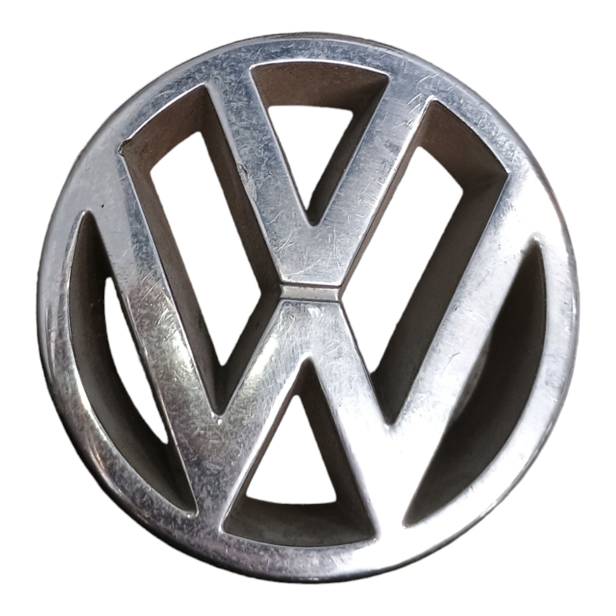 Emblema Dianteiro Vw Polo Golf 1993 À 1999 3a0853601 Prata