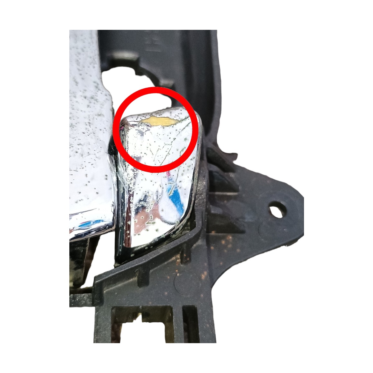 Maçaneta Interna Diant Dir Hyundai I30 2009 A 2015 C/detalhe Preto/prata Dianteira 3