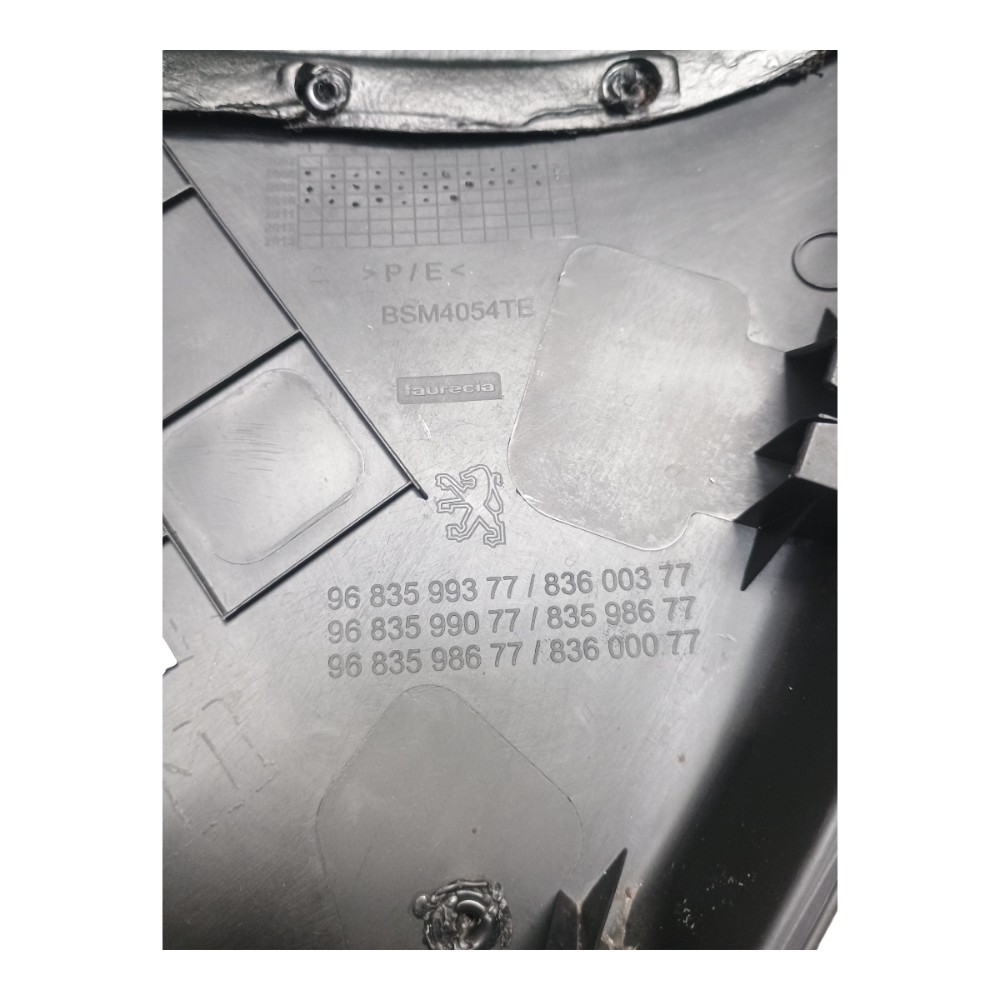 Forro Porta Traseira Esquerda Peugeot 207 2010 Preto 4