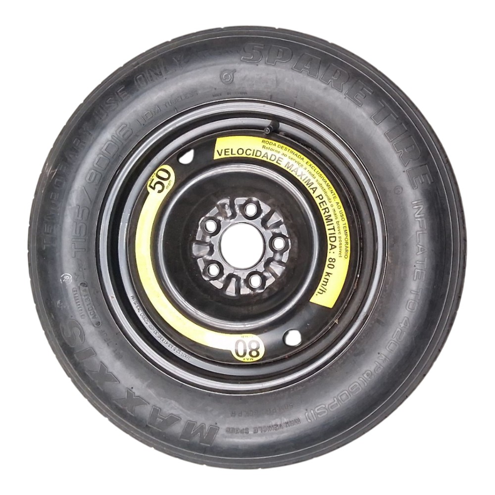 Roda Estepe Aro 16 Hyundai Ix35 2014 Preto
