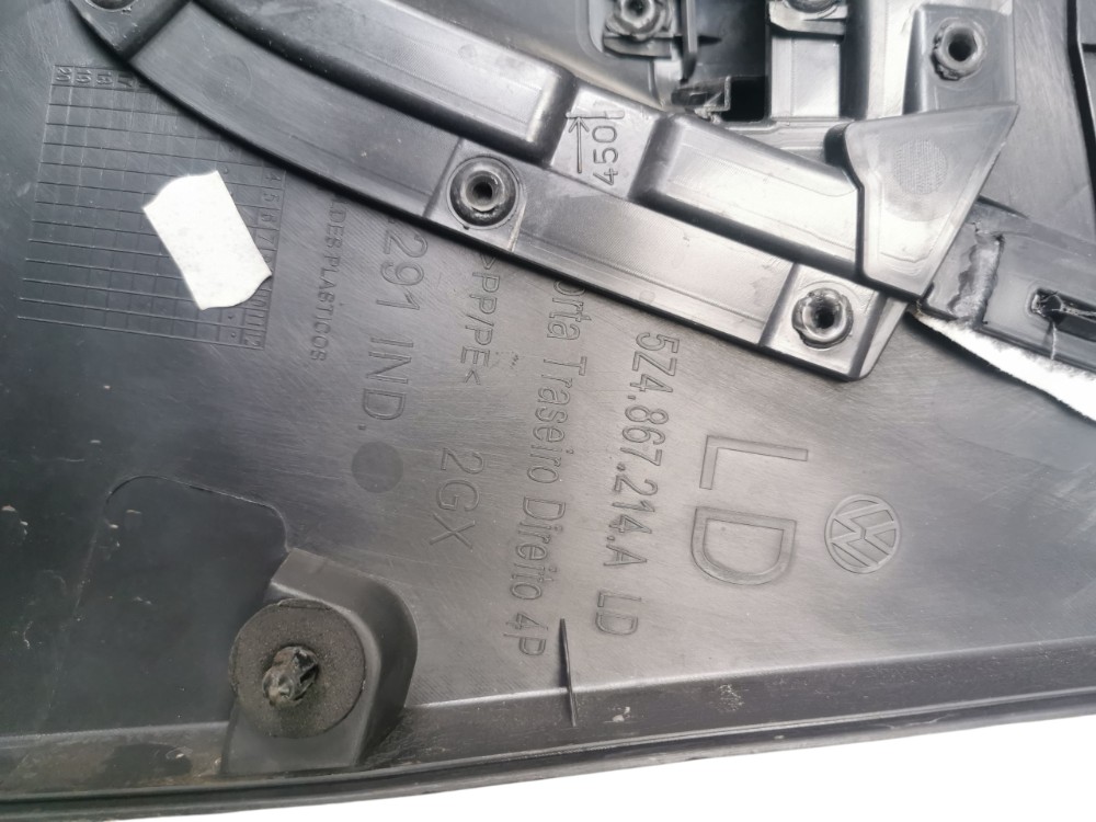 Forro de porta traseiro direito VOLKSWAGEN FOX 2012 1