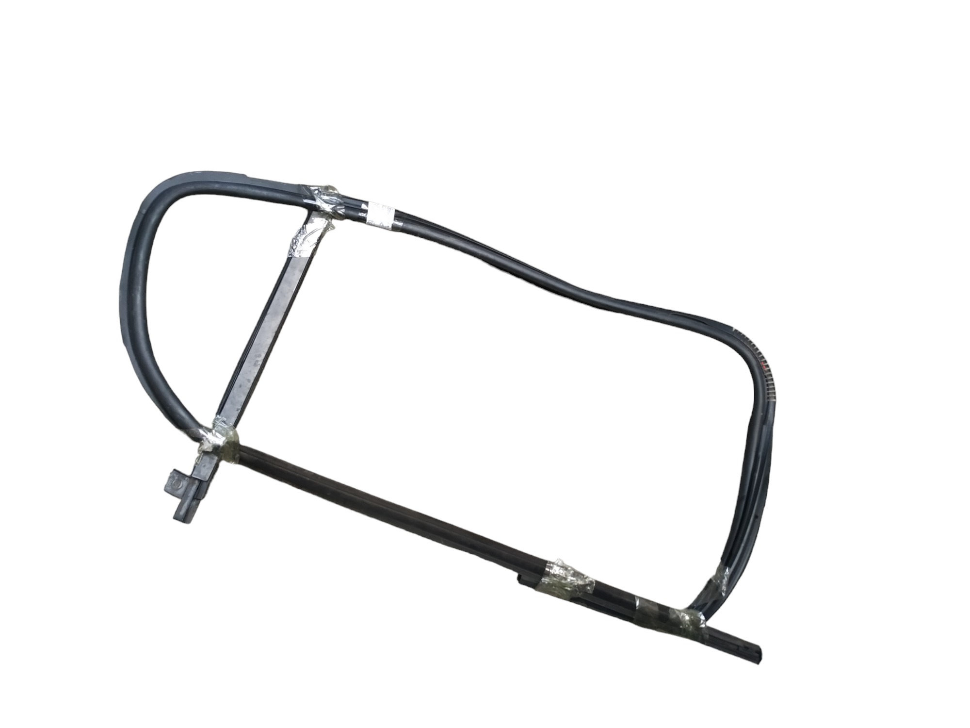 Borracha Guia Vidro Porta Traseira Esquerda Fiat Palio 2012 Preto 2