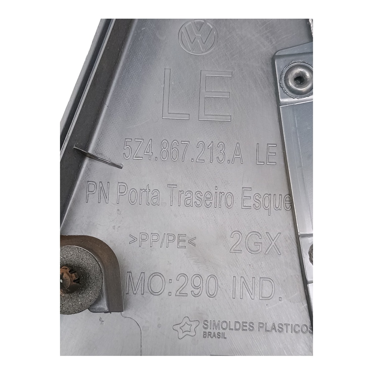 Forro Porta Traseira Esquerda Vw Fox 1.6 2013 5z4867213a Preto 3