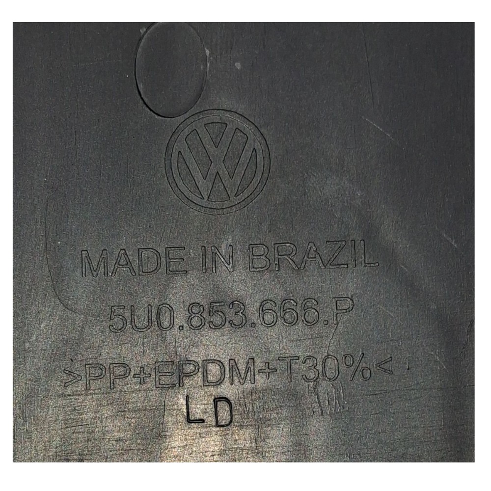 Moldura Grade Farol Milha Direito Vw Gol Voyage 2012 A 2018 Preto 6