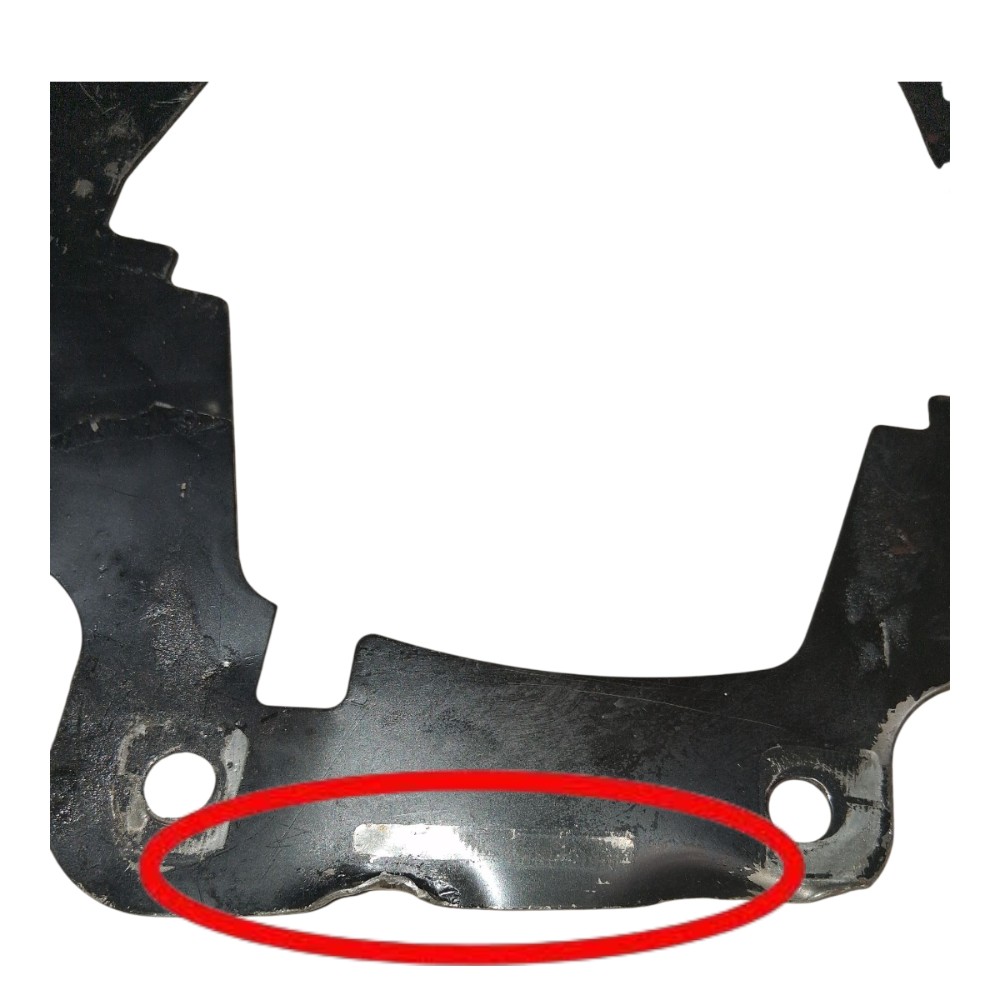 Chapa Defletor Proteção Motor Câmbio Vw Polo 2008 *detalhes 5